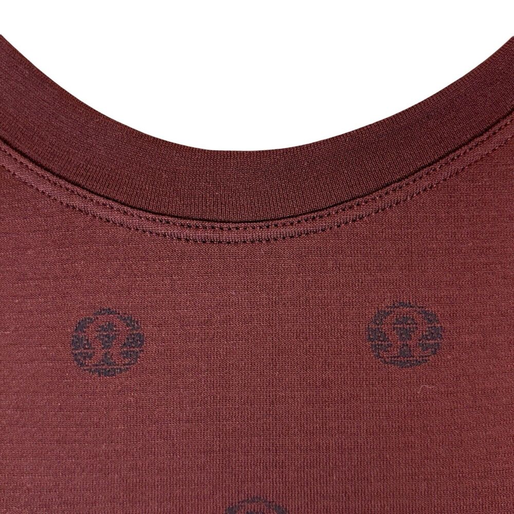 Lululemon Swiftly Tech 2.0 Long Sleeve Yogo Pop Cassis/Black Sz 8 Logos!! MINT ! - Picture 11 of 15